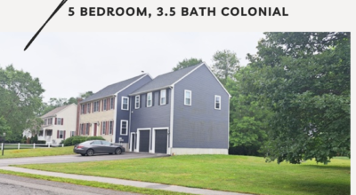 Open House: 5 Fieldstone Circle Whitman - 5 Bedroom, 3.5 Bath Colonial. Saturday, 10/26, From 1 PM to 3 PM. 