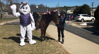 Yep! That's Me in the bunny suit. Happy Easter!!!
